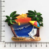 Saipan USA America Fridge Magnet 3D Resin