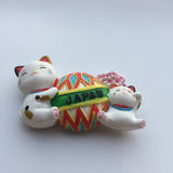 Japan Lucky Cat Fridge Magnet 3D Resin