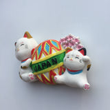 Japan Lucky Cat Fridge Magnet 3D Resin