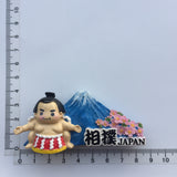 Mount Fuji Sumo Japan Fridge Magnet 3D Resin