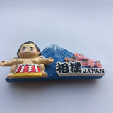 Mount Fuji Sumo Japan Fridge Magnet 3D Resin