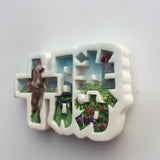 Tokachi Plains Fridge Magnet 3D Resin