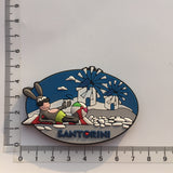 Santorini Greece Fridge Magnet 3D Resin