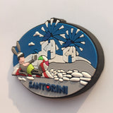 Santorini Greece Fridge Magnet 3D Resin