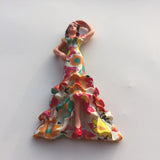 Flamenco Dancer Spain Barcelona Fridge Magnet 3D Resin