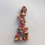 Flamenco Dancer Spain Barcelona Fridge Magnet 3D Resin