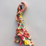 Flamenco Dancer Spain Barcelona Fridge Magnet 3D Resin