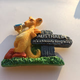 Kangaroo Australia Fridge Magnet 3D Resin