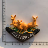 Kangaroo Australia Fridge Magnet 3D Resin