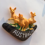 Kangaroo Australia Fridge Magnet 3D Resin