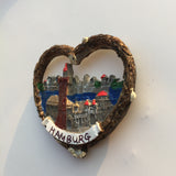 Hamburg Germany Fridge Magnet 3D Resin