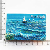 Van Gogh Sailboat Netherlands Holland Fridge Magnet 3D Resin