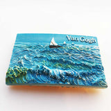 Van Gogh Sailboat Netherlands Holland Fridge Magnet 3D Resin