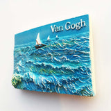 Van Gogh Sailboat Netherlands Holland Fridge Magnet 3D Resin