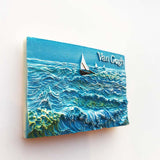 Van Gogh Sailboat Netherlands Holland Fridge Magnet 3D Resin