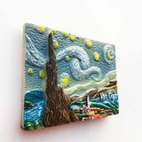 Van Gogh Starry Night Netherlands Holland Fridge Magnet 3D Resin