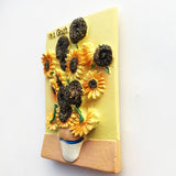 Van Gogh Sunflower Netherlands Holland Fridge Magnet 3D Resin