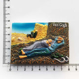 Van Gogh Farmer Netherlands Holland Fridge Magnet 3D Resin