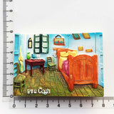 Van Gogh Room Netherlands Holland Fridge Magnet 3D Resin