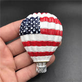 Flag Balloon USA America Fridge Magnet 3D Resin