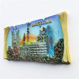 Barcelona Spain Fridge Magnet 3D Resin