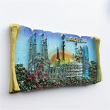 Barcelona Spain Fridge Magnet 3D Resin