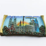 Barcelona Spain Fridge Magnet 3D Resin