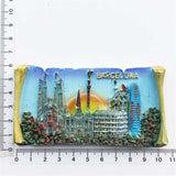 Barcelona Spain Fridge Magnet 3D Resin