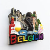 Brussels Belgium Fridge Magnet 3D Resin