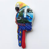 Macaw Rio de Janeiro Brazil Fridge Magnet 3D Resin