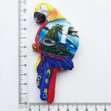 Macaw Rio de Janeiro Brazil Fridge Magnet 3D Resin