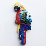 Macaw Rio de Janeiro Brazil Fridge Magnet 3D Resin