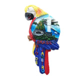 Macaw Rio de Janeiro Brazil Fridge Magnet 3D Resin