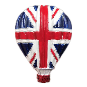 Flag Hot Air Balloon England UK Fridge Magnet 3D Resin