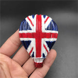 Flag Hot Air Balloon England UK Fridge Magnet 3D Resin