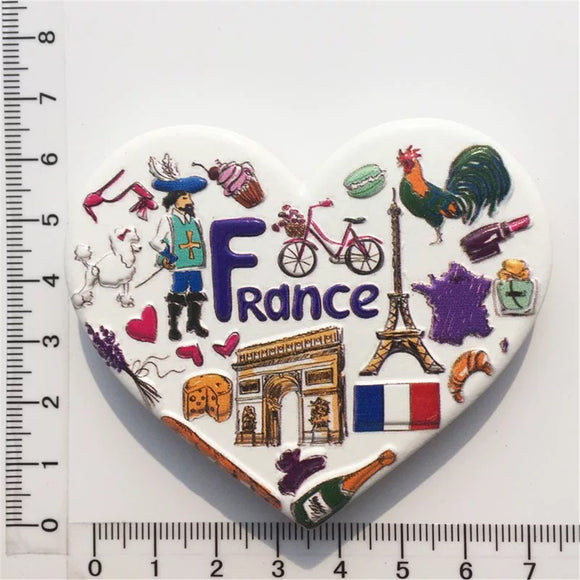 France Fridge Magnet 3D Resin