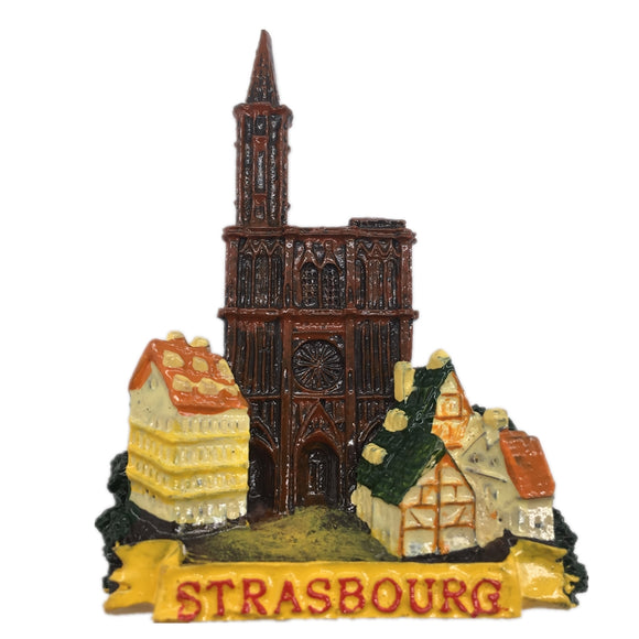 Strasbourg France Fridge Magnet 3D Resin