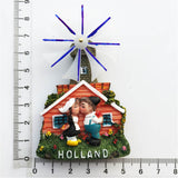 Windmill Holland Netherlands Fridge Magnet 3D Resin