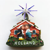 Windmill Holland Netherlands Fridge Magnet 3D Resin