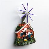 Windmill Holland Netherlands Fridge Magnet 3D Resin