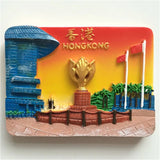 Hong Kong China Fridge Magnet 3D Resin