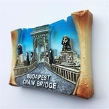 Chain Bridge Budapest Hungary Fridge Magnet 3D Resin