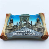 Chain Bridge Budapest Hungary Fridge Magnet 3D Resin