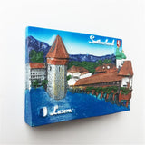 Lucerne Switzerland Fridge Magnet 3D Resin