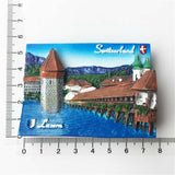 Lucerne Switzerland Fridge Magnet 3D Resin