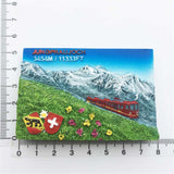 Jungfraujoch Switzerland Fridge Magnet 3D Resin