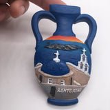 Santorini Greece Fridge Magnet 3D Resin