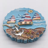 Saipan Sea Life USA America Fridge Magnet 3D Resin