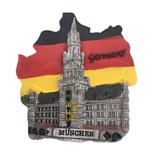 Munich Germany Fridge Magnet 3D Resin