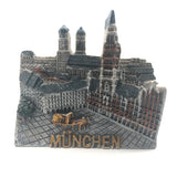 Marienplatz Munich Germany Fridge Magnet 3D Resin